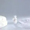 Colares Série de Animais Fofos Flocados Transfronteiriços Corgi Bichon Elefante Azul Coelho Panda Pingente Colares Outono e Inverno