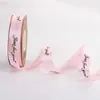 Fita para Embalagem de Caixa de Presente Fita para Caixa de Bolo de Aniversário Flores de Fita Embalagem de Caixa de Frutas Decoração com Serpentina Laço DIY