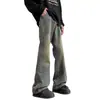 Jeans American High Street de Corte Limpio Micro Acampanados para Hombre Primavera y Otoño 2026 Nuevos Pantalones Casuales Rectos Sueltos