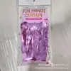 Cortina de flecos de oropel brillante ordinario de 1*2 metros y 1,6 mil de grosor, decoraciones de fondo para bodas y fiestas