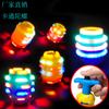 Novo brinquedo infantil pião colorido flash música elétrica desenho animado pião infantil brinquedos luminosos sortidos atacado