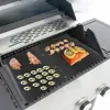 Tapete para Grelha de Churrasco PTFE Antiaderente Revestimento de Forno Grelha a Carvão Tapete de Cozinha Para Churrasqueira Fábrica Atacado