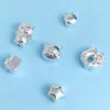 Plata Pura 999 Accesorios de Gato de la Suerte Cruzados DIY Abalorios Hechos a Mano Pulsera de Plata Esterlina Pulsera Collar Accesorios de Plata Dura Venta al por Mayor