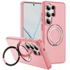 Adecuado para funda de teléfono Samsung Galaxy S26 Ultra, soporte de 360 grados, anticaídas, carcasa dura de PC engrosada, funda de teléfono con acabado mate