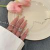 Colar de borboleta de cristal de pérolas feminino, luz de verão, design de nicho de luxo, corrente de clavícula de alta qualidade, colar elegante e moderno para todos os gostos