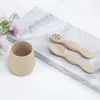 Ins Set de Vajilla Suplemento Alimenticio para Bebés Suministros para Bebés Cuchara de Silicona Pegajosa Niños Comida Grado Alimenticio Taza de Silicona Cuchara Pegajosa