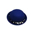 Sombrero de Orejas de Gato con Perlas Unisex para Padre e Hijo Estilo Británico Otoño e Invierno Copa Redonda Dulce y Lindo Sombrero de Navidad Año Nuevo Graduación