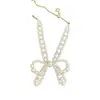Delicado Collar Pulsera de Moño de Perlas Estilo Chanel para Mujer, Moderno, Elegante, Exquisita Cadena para Clavícula con un Toque de Alta Gama