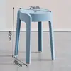 Banqueta de Plástico Espessada, Banqueta de Plástico Ultra-Espessa Empilhável, Banqueta Moinho de Vento para Sala de Estar Mesa de Jantar, Banqueta Alta Redonda, Cadeira Extra-Espessa Minimalista Moderna