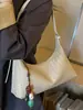 Bolsa de Axila Tecida Cor Sólida Estilo Novo Verão 2026 Bolsa de Mão Casual Moda Grande Capacidade Bolsa Transversal Personalizada