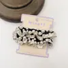 Diademas de Perlas de Alta Gama, Cuerdas Elásticas de Satén para el Cabello, Diademas Elegantes para Niñas Que No Dañan el Cabello, Scrunchies al por Mayor