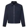 Chaqueta ARES para Hombre con Cuello Bordado Minimalista y Corte Limpio, Top de Otoño Desestructurado Corto Holgado Estilo Old Money para Hombre