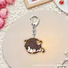 Mercancía de Love and Deepspace: Colgante llavero con expresión de Xia Yizhou, decoración linda de alto valor para mochilas de estudiantes, regalo pequeño