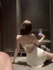 Camisón Sexy de Encaje Puro Deseo para Mujer, Conjunto de Ropa de Dormir de Seda Helada Francesa de Verano, Gama Alta