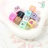 Acrílico Japonês e Coreano Desenho Animado Gatinho Fofo Quadrado Material para Miçangas DIY Corrente de Celular Anel de Cabelo Acessórios Decorativos Material