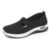 Sapatos Novos de Primavera 2025 Sapatos Femininos Tecido Voador Respirável Casual Sapatos Femininos Moda Estudante Fabricante Antigo Atacado Sapatos Esportivos