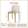 Silla transparente moderna silla de comedor acrílica simple Silla de negociación de respaldo superpuesto para el hogar maquillaje de diablo fantasma de moda neta