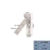 Bisagra de Pico de Pollo de Acero Inoxidable, Bisagra Superior e Inferior, Bisagra en Forma de 7, Bisagra de Espejo Feng Shui de 180 Grados, Bisagra de Puerta de Gabinete
