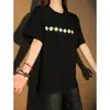 Ropa Nueva de Verano 2026 para Pareja Estilo Coreano Moderna Personalizada Bordada Suelta Oversize Tops Unisex Sensación de Alta Gama