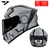 Casco de Motocicleta Certificado Dot para Hombres y Mujeres, Casco Integral Ad para Todas las Estaciones, Casco Cálido y Seguro con Certificación 3C