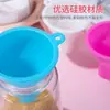 Embudo de silicona de boca ancha para el hogar para dispensar comida para bebés, aceite, vino, fórmula infantil, arroz y frijoles; embudo de cocina de boca ancha