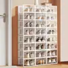 Caja de Almacenamiento Transparente para Zapatos, Organizador de Zapatos que Ahorra Espacio, Solución de Almacenamiento de Zapatos para Dormitorio y Uso en el Hogar, Zapatero, Armario para Zapatos