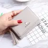 Monedero Mujer Corto 2025 Nuevo Estudiante Pequeño Fresco 70% de descuento Lindo Multifuncional Estilo Coreano Borla Cartera