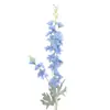 Flores Delphinium Artificiais para Arranjos de Chão de Casamento, Decorações de Teto, Ornamentos Decorativos Violeta Falsos, Decorações de Arte Floral