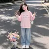 Otoño 2026 Nuevo Sudadera Casual de Moda con Estampado para Niñas, Manga Larga Versátil, Dulce