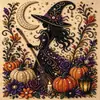 Kit DIY Pintura de Diamante Fantasma de Halloween 5D Pintura de Diamante Papai Noel de Natal Decoração de Casa Feita à Mão