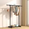 Perchero de Pie para Dormitorio Ahorrador de Espacio Perchero de Balcón para Secar Ropa Removible Simple Almacenamiento Perchero