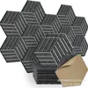 Paneles Acústicos Hexagonales de Fibra de Poliéster de 12 Piezas Transfronterizos para Guardería, Hogar, Estudio, Teatro Pegatinas Decorativas de Pared