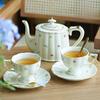 Conjunto de chá de estilo europeu terno Conjunto de cafeteira Pequeno luxo britânico xícara de chá da tarde jogo de chá copo de água doméstico terno de chaleira