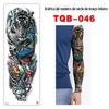 Atacado de Fábrica Adesivos de Tatuagem para o Braço Inteiro Tatuagens à Prova d'Água Tatuagens de Longa Duração Adesivos de Tatuagem de Flores Grandes para o Braço Tatuagem