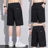 Pantalones Cortos Deportivos de Seda Helada de Cinco Puntos para Hombre, Delgados, Modernos, Transpirables, Holgados, Casual de Negocios, Versátiles, de Pierna Recta, de Secado Rápido