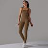 Primavera europeia e americana Internet celebridade sem costura fio uma peça roupas de ioga dança barriga contraindo slim esportes stretch macacão apertado