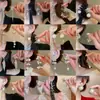 Pendientes de Borla Geométrica de Perla con Circonita de Aguja Plateada Pendientes Elegantes de Lujo Ligero Pendientes de Moda Exquisitos Versátiles para Mujer