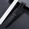 Fábrica Caliente Juego CSGO Mismo Cuchillo Mariposa Sin Filo Todo Acero Cuchillo Mariposa Cuchillo de Entrenamiento para Sacudir Plegable Ejercicio