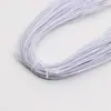 Cuerda Elástica Redonda de Colores Blanco y Negro 0.8-12mm Alta Elasticidad Banda de Goma de Seda de Látex Cuerda Elástica Accesorios para Ropa y Equipaje