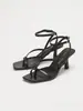 Elegantes y modernas sandalias de verano con tiras transpirables y tacón de aguja, tacones altos para mujer de venta transfronteriza, nuevo producto de primavera