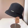 Sombrero con pantalla de lámpara y lazo simple para mujer, sombrero de verano con protector solar y etiqueta de metal, sombrero de lavabo, sombrero parasol para vacaciones en la playa