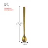 Aço Inoxidável Dourado Colher Pequena Colher Dourada para Temperos Colher para Mexer Café Colher Pequena para Temperos Titânio Mini Colher Colher para Remédios