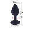Cola de silicona a juego desmontable sin tornillo de diamante accesorios de tapón anal de silicona separados desmontables