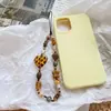 Cadena para teléfono móvil de caramelo duro ámbar casero original Ins cámara ccd cuentas diy cordón frío colgante retro