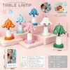 Lámpara de mesa pequeña táctil de escritorio, simple y creativa, para el hogar, dormitorio, 1200 mAh, lámpara de escritorio de 5 niveles para estudio
