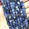 Cuentas cuadradas sueltas de 6 mm, ágata de cristal, piedra emperador, ojos de tigre, cuentas cuadradas de oro verde, accesorios de joyería, cuentas cuadradas semiacabadas