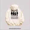 Sudadera con capucha gruesa de hip hop callejero europeo y americano para hombre, otoño e invierno, con ambiente de marea nacional estadounidense, para parejas, con forro polar grueso.