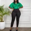 Roupas Femininas Transfronteiriças Roupas Europeias e Americanas Primavera Cintura Alta Justas Nove Pontos Para Ir ao Trabalho Casuais Profissionais Calças de Cor Sólida Calças Casuais de Comércio Exterior