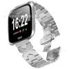 Pulseira de aço inoxidável para Fitbit Versa2 Versa Lite X com fivela borboleta