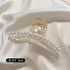 Presilha de cabelo com pérolas, presilha de garra pequena para a nuca, presilha de cabelo feminina de verão, presilha tubarão, acessório de cabelo, acessório de cabelo coreano